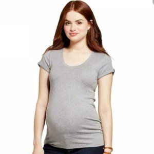 ISABEL MATERNITY BY INGRID & ISABEL Grey Tee